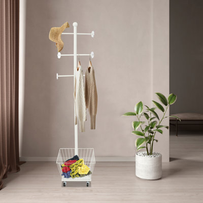 Free Standing Clothing Rack With Wheels