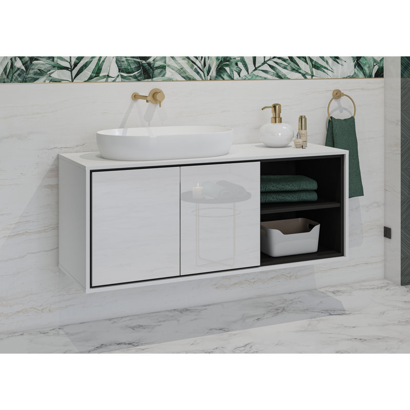 Rodner 120mm Single Bathroom Vanity with Basin, White