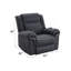 Fauteuil inclinable électrique en microfibre Domana-1563284198