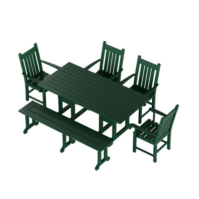 Laguna 6 - Person Patio Dining Set with Rectangular Table