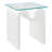 Ondine Glass Top Side Table In Spiced Apple-105698031