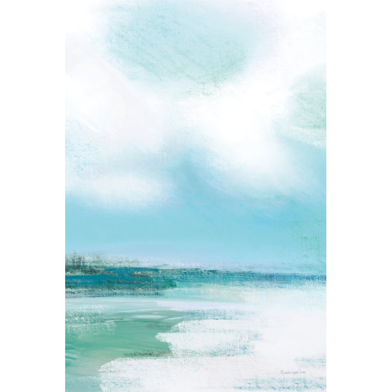 Morning Swim - peinture sur toile tendue, H 30 po x l 20 po, Toile tendue, Non