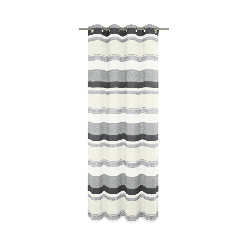 Pennington Room Darkening Curtain Single Panel, 135cm Width x 225cm Drop, Grey/Brown/Blue