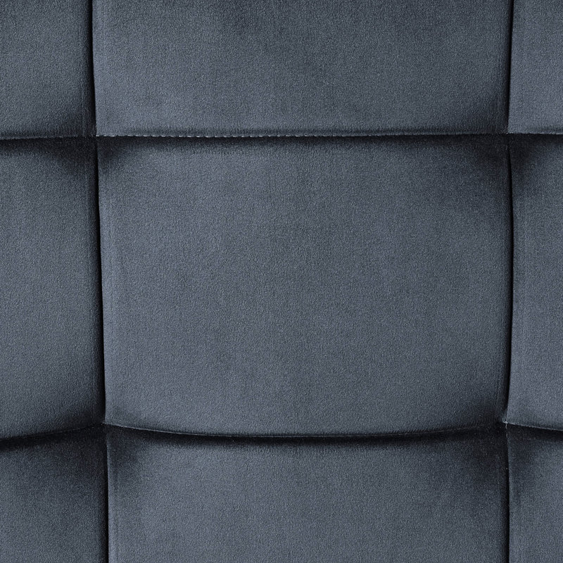 Coussin personnalisable en velours moderne gris confortable avec dossier et charme industriel rustique