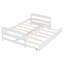 Lit plateforme simple avec lit gigogne simple