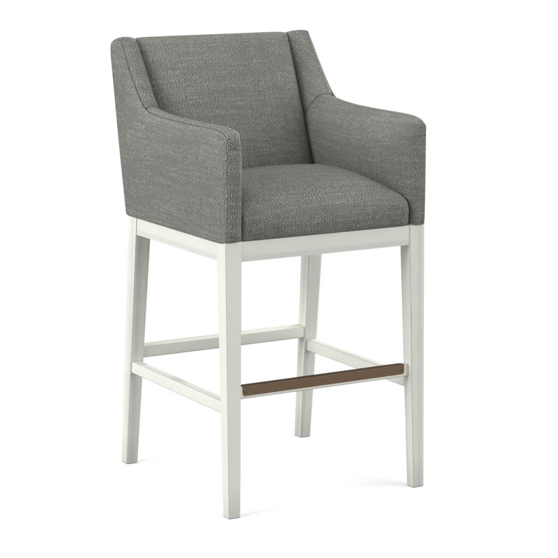 Upholstered Stool, 61630-74, White