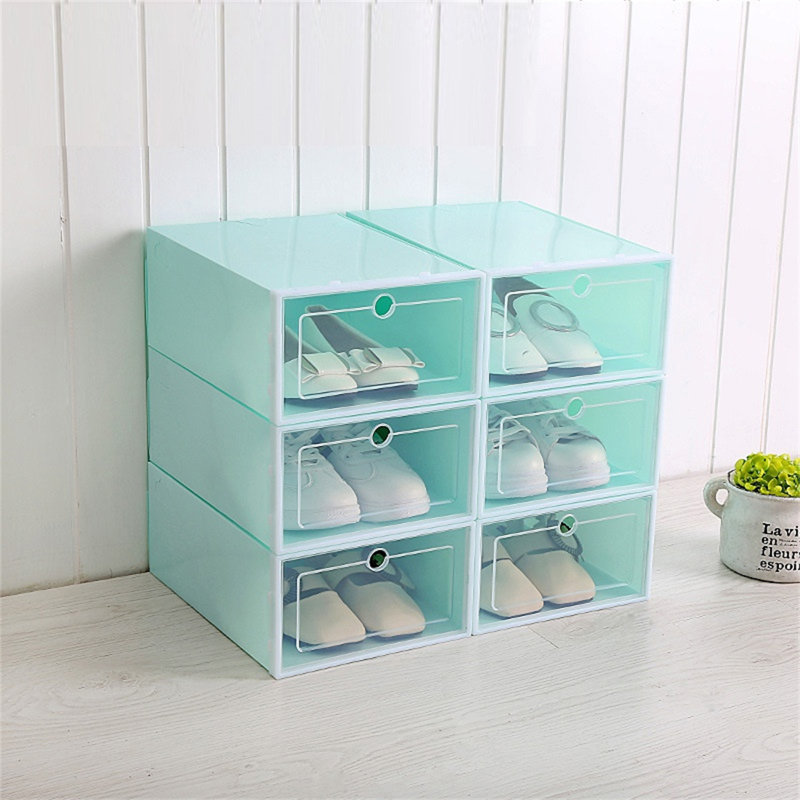 Stackable Shoe Storage Box, Light Green