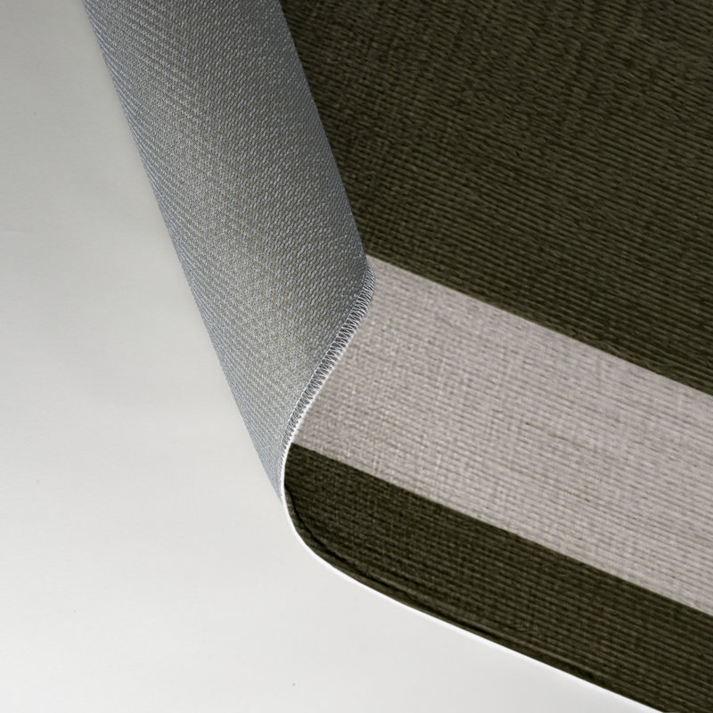 Tapis intérieur / extérieur brun HorizontalStripes, Rectangle 9 pi x 12 pi