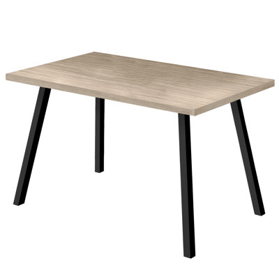 Table de salle à manger Kaylum, rectangulaire, 60 po, cuisine, salle à manger, métal, stratifié