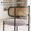 Ambri Rattan Back Fabric Upholstered Side Chair-1005361796-999004061
