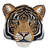Feline Majesty Hand-Tufted Tiger Head Accent Rug