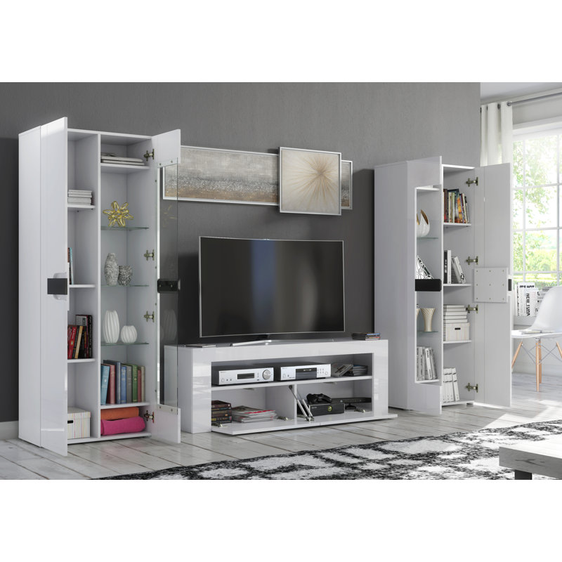 Milano Unfinished Entertainment Centre for TVs up to 65", White