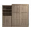 Arlex Queen Murphy Bed and Shelving Unit with Doors (101W)-88513663
