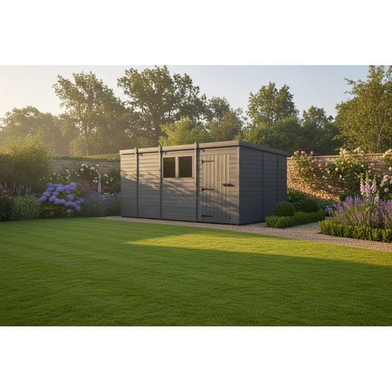 13x8 Pent Composite Shed