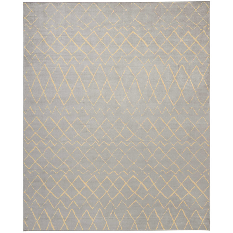 Tapis gris Bo Bo, Rectangle 7 pi 10 po x 9 pi 10 po