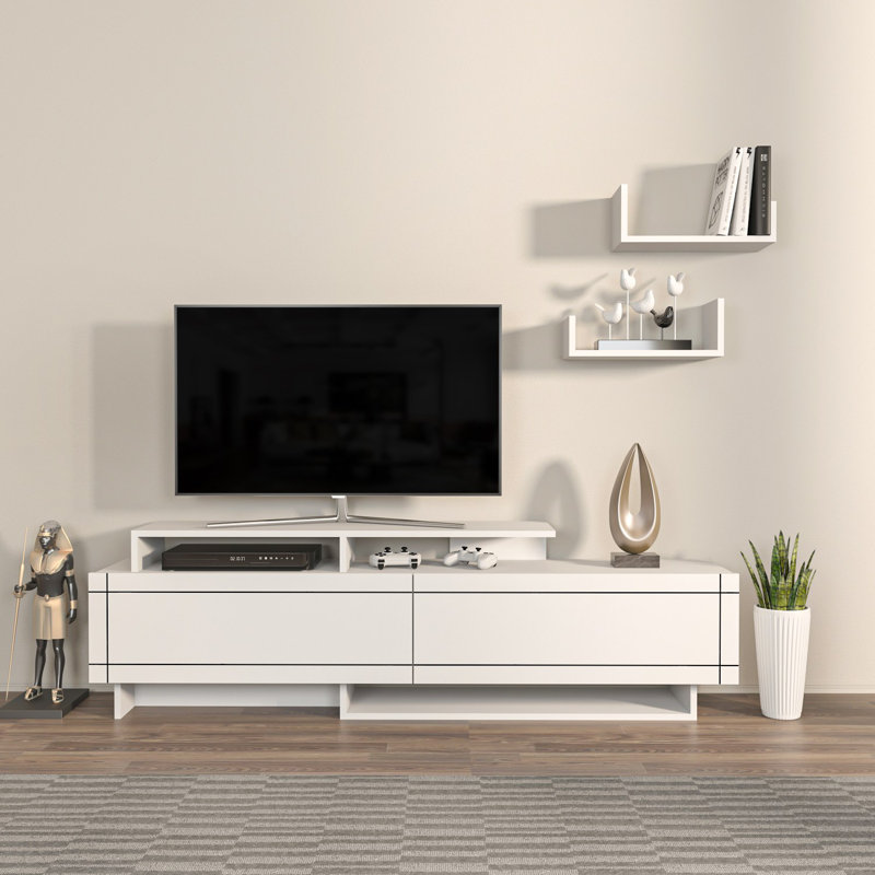 Meuble télé - Oakern, Blanc