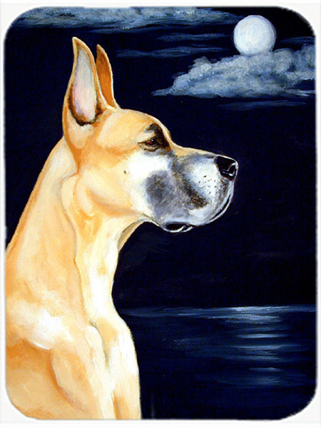 Caroline's Treasures Great Dane in the Moonlight Glass Cutting Board