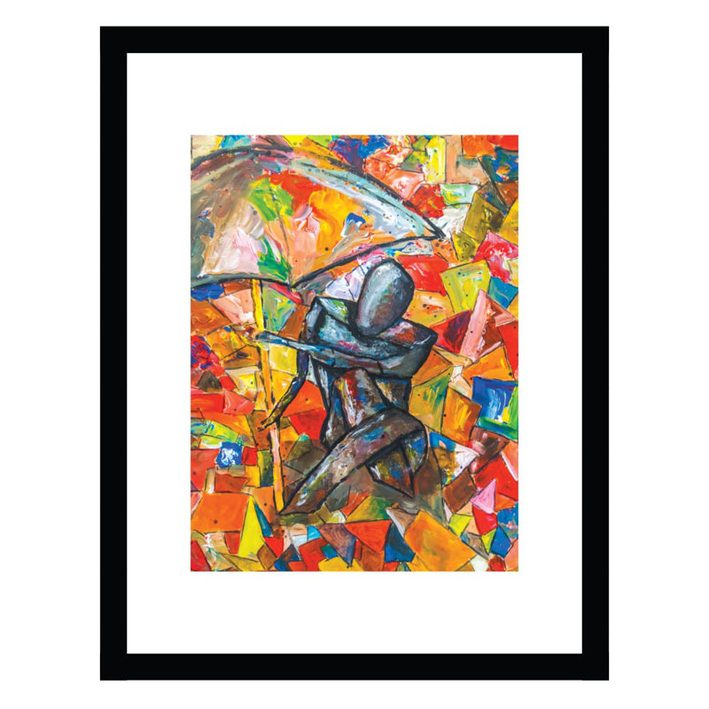 Colorful Abstract Man - reproduction encadrée