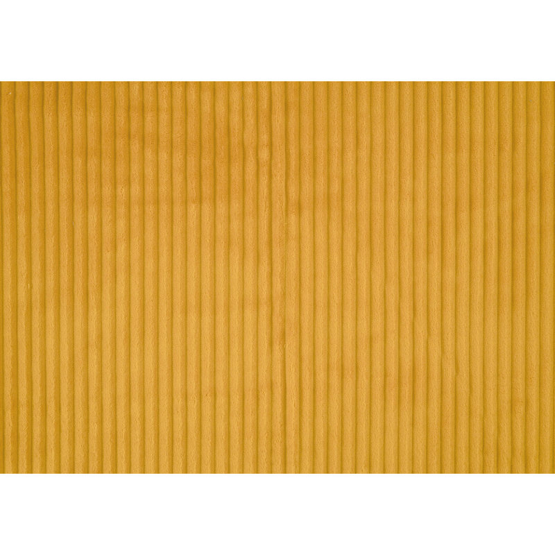 Fauteuil d'appoint moderne en velours côtelé jaune, pivotant à 360 degrés, structure en bois massif, siège confortable en velours côtelé avec base pivotante, siège qui rehausse le style de la maison