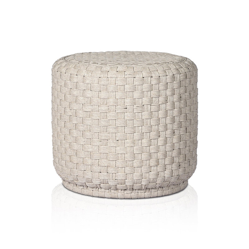 Venetia Outdoor End Table, Vintage White