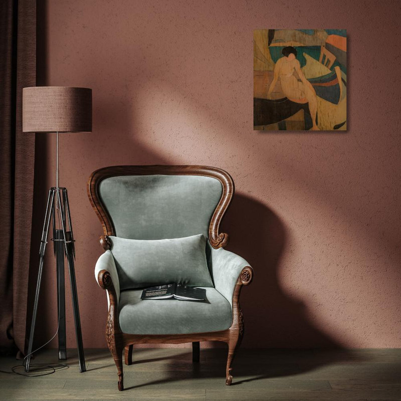 «Black Fish» par Blanche Lazzell - Art mural sur toile tendue avec châssis, H 18 po x l 14 po