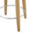 Nazrana Fabric Backless Swivel Counter Stool