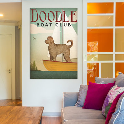 «Doodle Boat Club» par Ryan Fowler - reproduction d'art sur toile tendue
