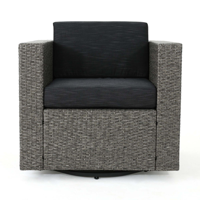 CHAISE PIVOTANTE PUERTA MP1 - NOIR, Coussin noir / structure grise