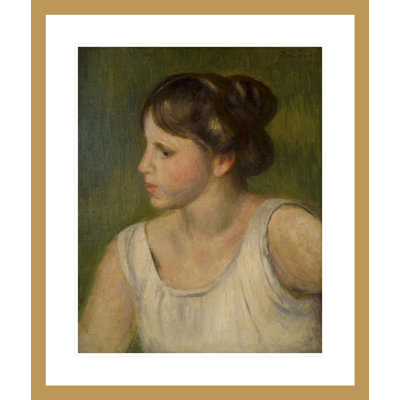 «Portrait of a Girl» par Pierre-Auguste Renoir, impression giclée encadrée