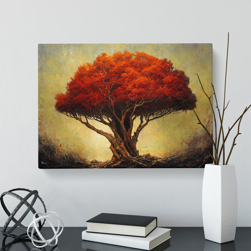 Shimmering Tree - Wrapped Canvas, 50cm H x 76cm W x 3cm D