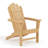 Chaslynn Set of 2 Premium Grade A Solid Teak Adirondack Chairs, All-Weather Heavy-Duty Patio Armchairs for Poolside & Garden, 440lbs Capacity