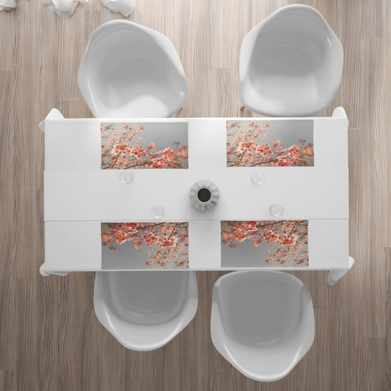 Polyester Floral Rectangle Placemat