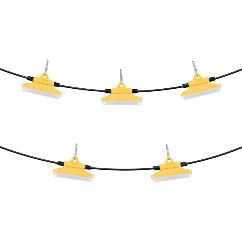 Guirlande de 50 lumières pour travaux de construction, 50 W, 7500 LM