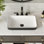 Lavabo de salle de bain semi-encastré rectangulaire vasque encastrable DeerValley Ally 19 po x 12 po
