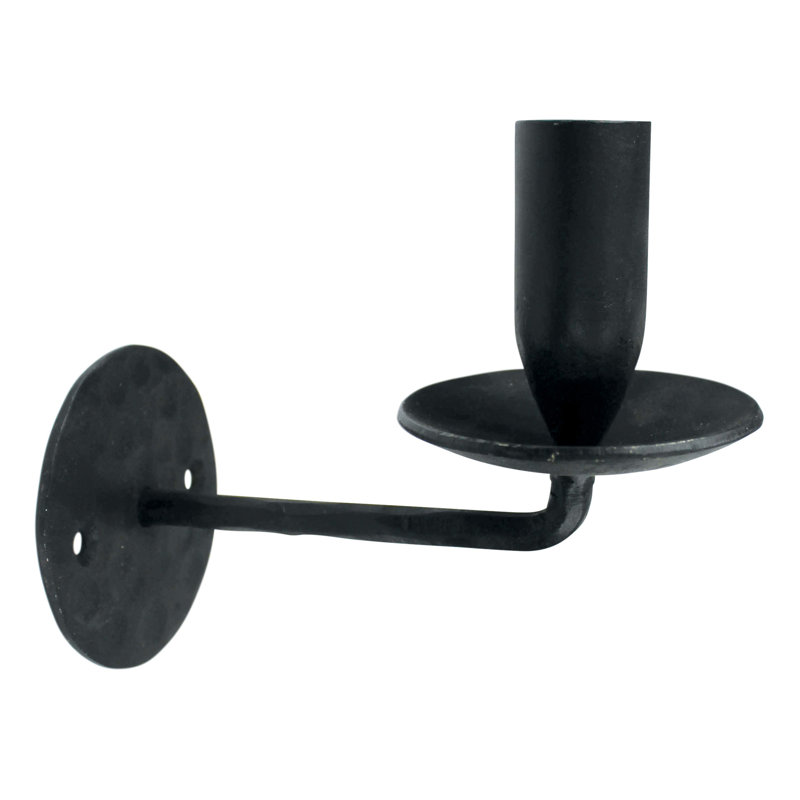 Applique murale en fer 4,5 po, Noir