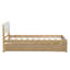 Structure de lit simple moderne avec tête de lit, pied de lit et lit gigogne ultrabrillant pour une élégance compacte-1569557094
