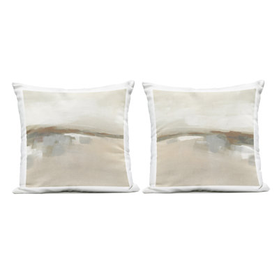 Ensemble de 2 coussins décoratifs Earthy Landscape Impressions Design par June Erica Vess