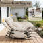 Chaise berçante d'extérieur surdimensionnée avec repose-pieds Papasan-1437447034