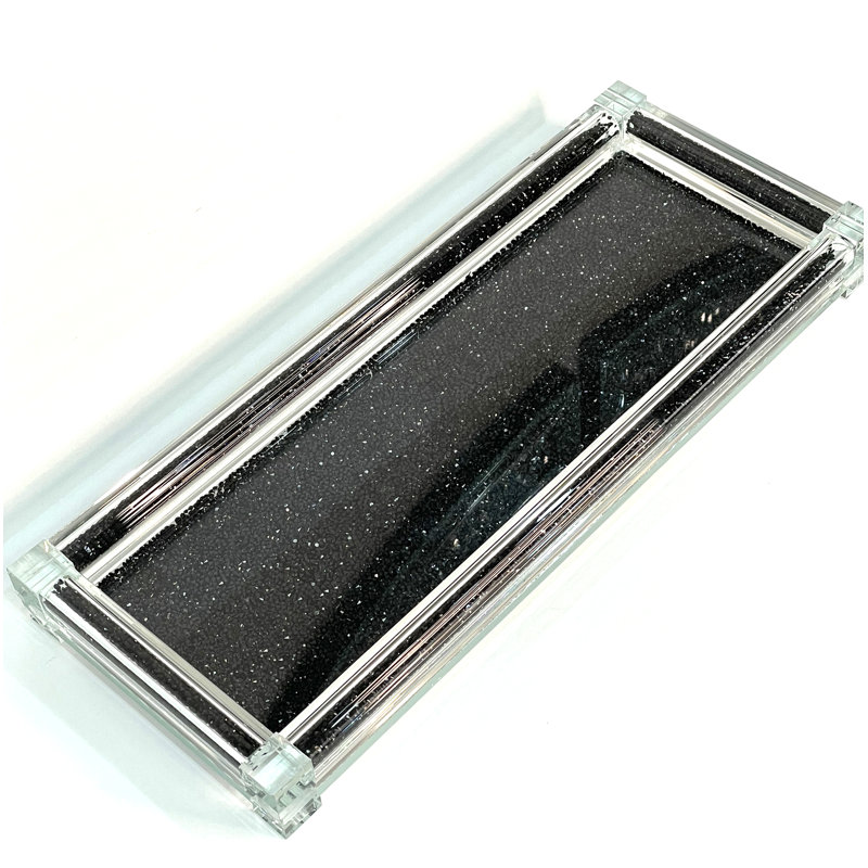 Grand plateau en verre Ambrose
