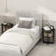 Table de bout ovale Ebern Designs JAYA, table d'appoint, noyer noir, ensemble de 2