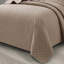Bedspread Diamond Check Embossed Set with Pillow Shams, Textured All-Season Comfort, Single, Double, King & Super King-116481315-116481310