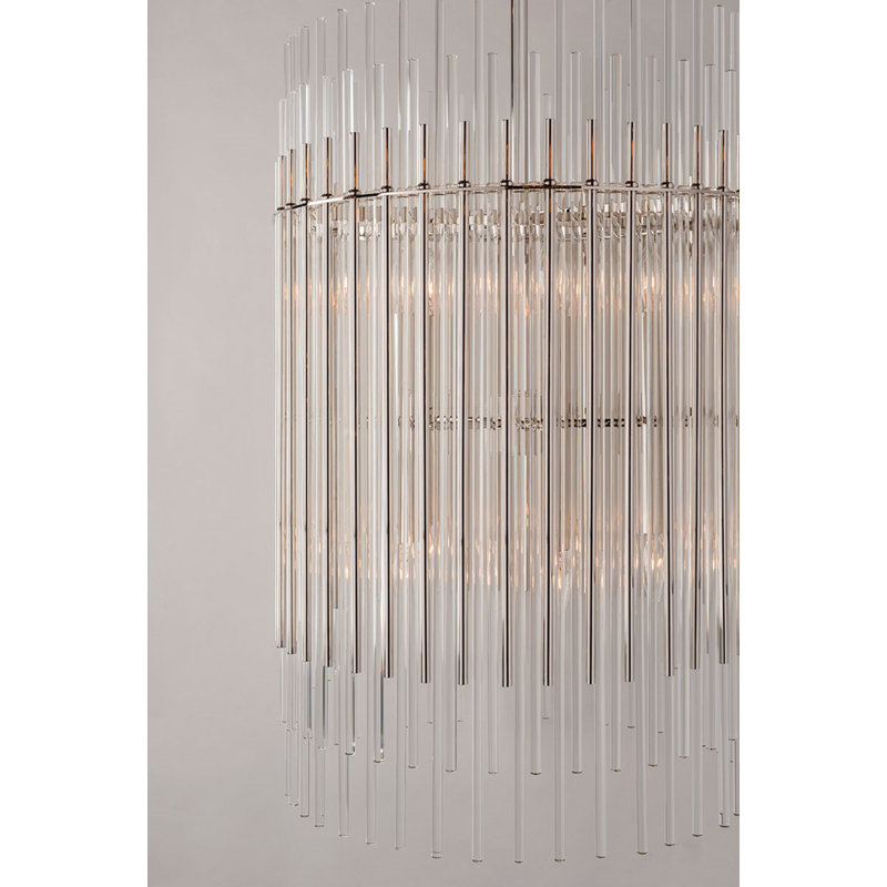 Wallis 10 Light Pendant, 6 , Polished Nickel