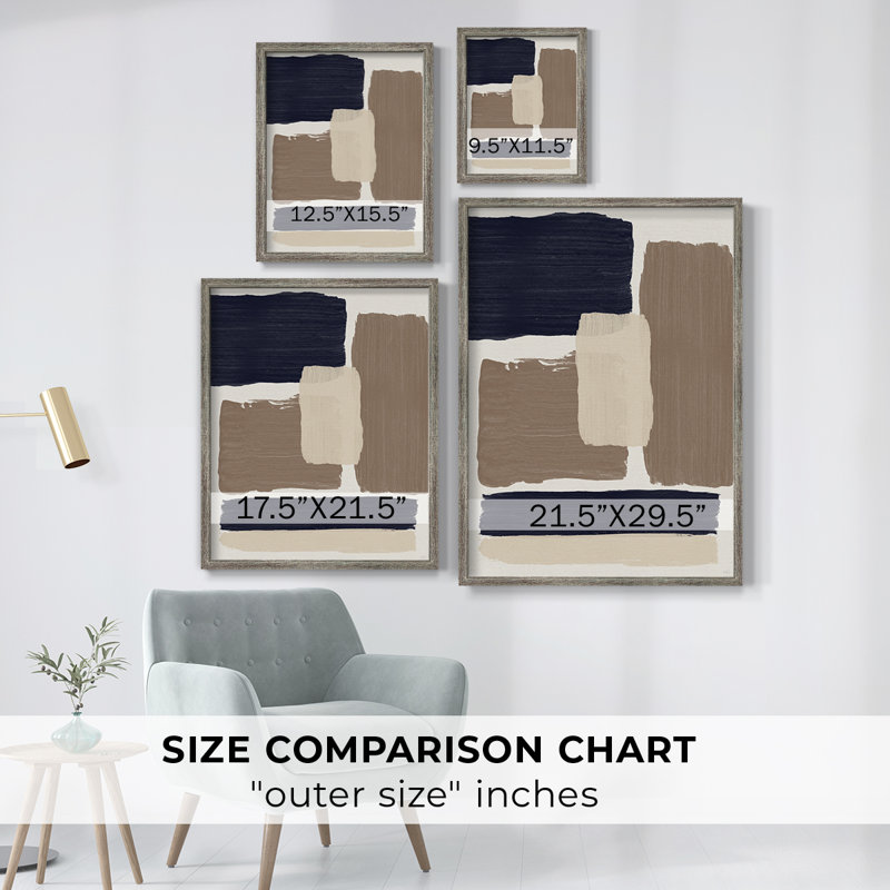 Reproduction encadrée Crosby Sands - bois massif, H 11 po x l 9 po