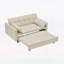 Canapé-lit modulaire en velours côtelé de 54,30 pouces avec causeuse convertible et lit escamotable pour salon moderne-423677073