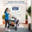 Large Dog Stroller for Pet Jogger Stroller for 2 Dogs Cats-101203202
