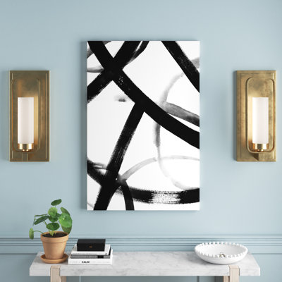 Monochrome Ripple II 1 Piece Painting
