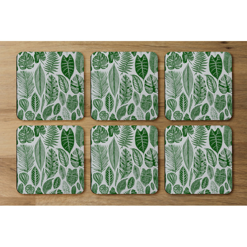 Square 6 Piece Coaster Set