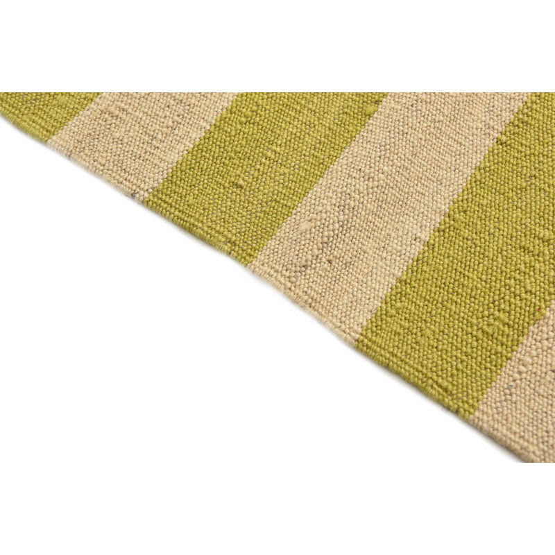 Tapis de couloir vert ivoire Orta