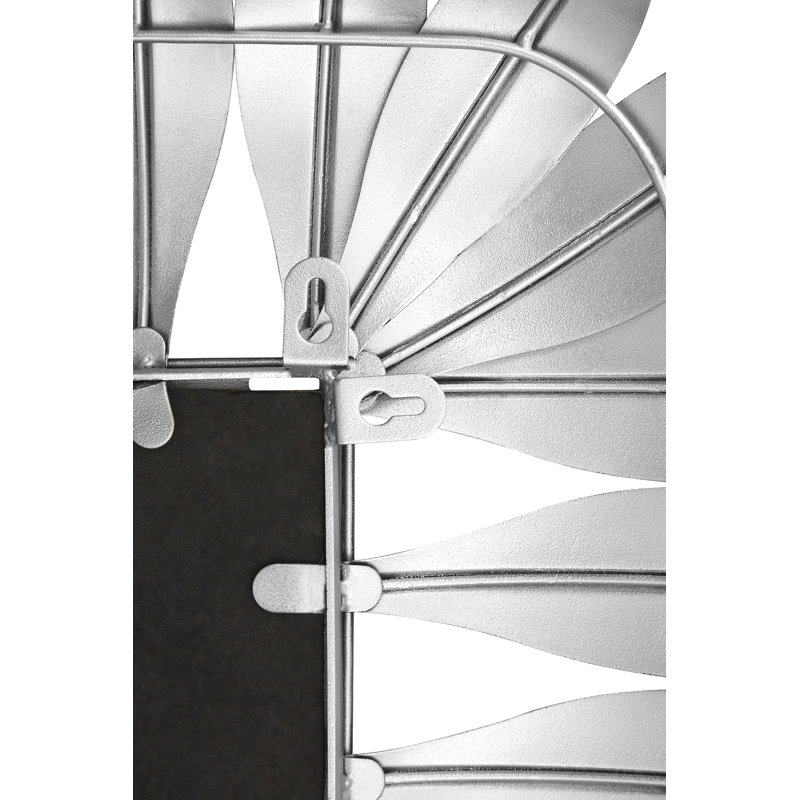 Glendive Metal Concave Wall Mirror, Silver