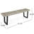 Patio Dining Bench With Iron Legs-1675978023